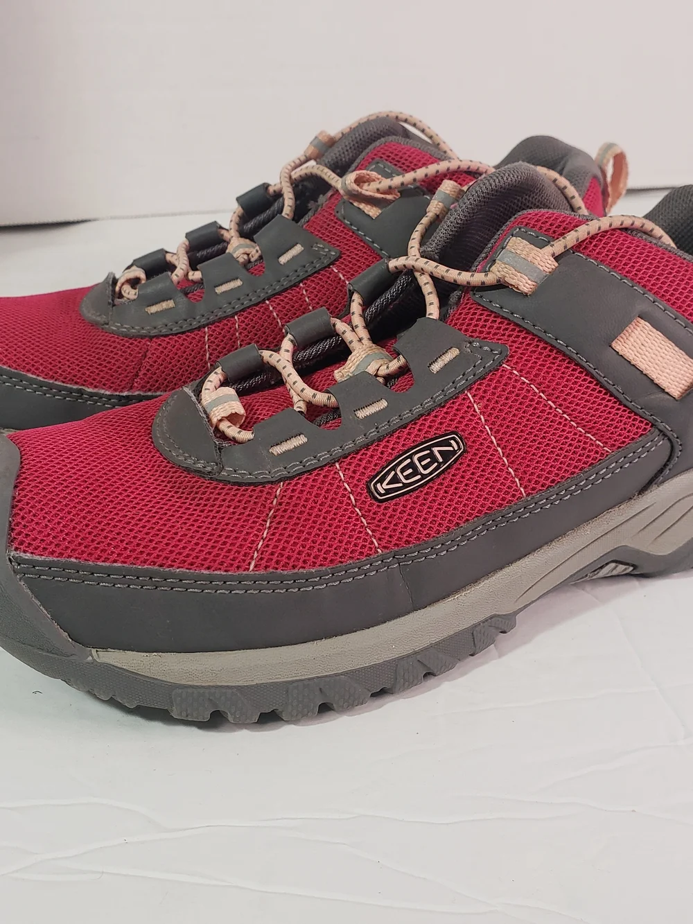 KEEN Targhee Sport Girls Dark Pink/Grey Trail Hiking Sneakers Sz: 2